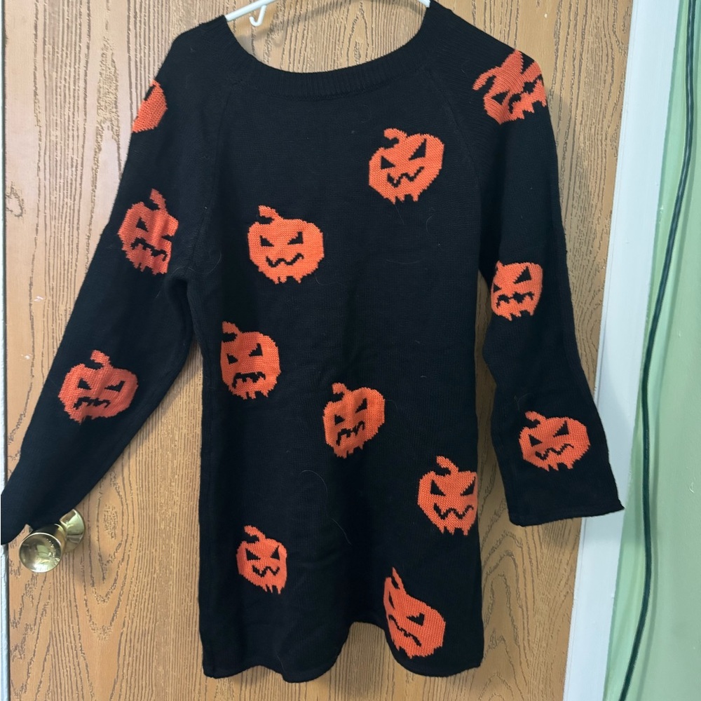 TikTok Halloween sweater dress large